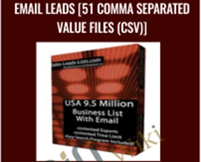 9.5 Million US Business Email Leads [51 Comma Separated Value Files (CSV)] – US Business Leads