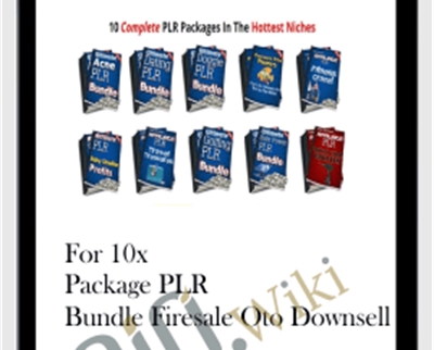 For 10x Package PLR Bundle Firesale Oto Downsell