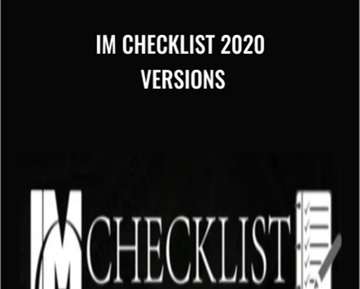 IM Checklist 2020 versions