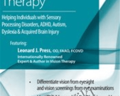 Visual Processing Therapy: Helping Individuals with Sensory Processing Disorders, ADHD, Autism, Dyslexia and Acquired Brain Injury - Leonard Press