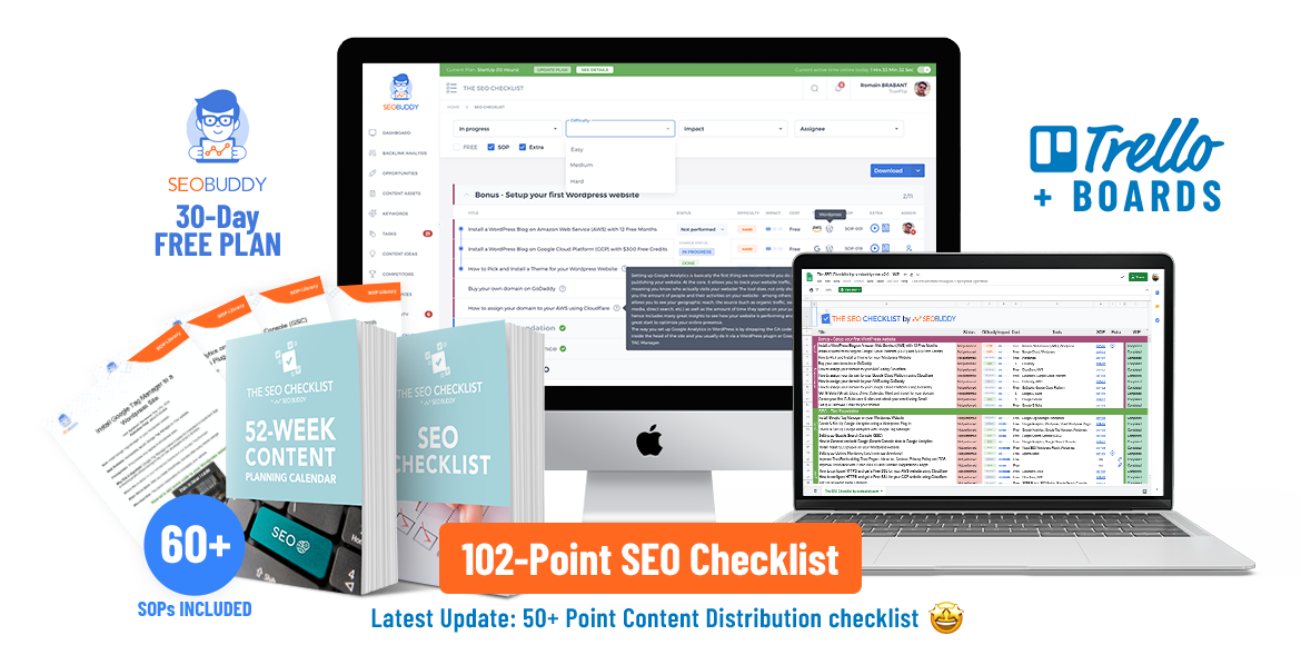 seo checklist illustration - eSys[GroupBuy]
